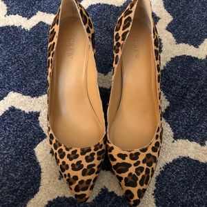 J. Crew Cheetah Kitten Heel